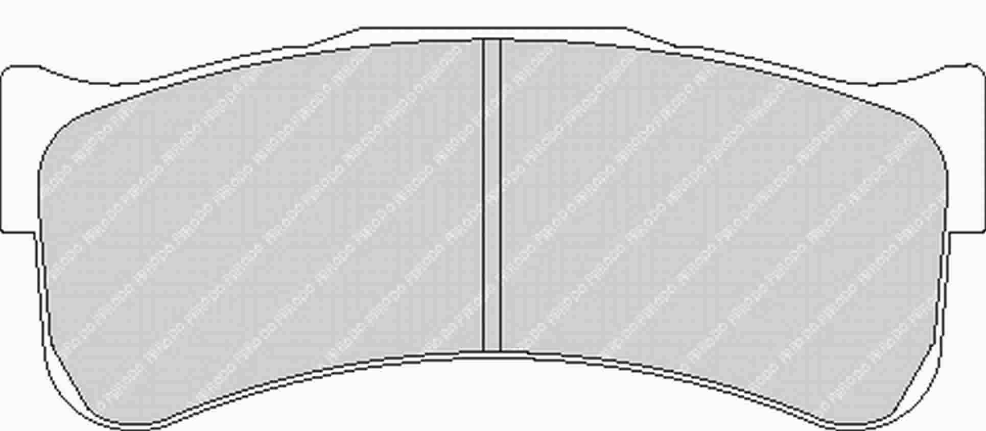 FERODO FRP3031GB Передні гальмівні колодки DS3.12 для ASTON MARTIN Vantage GTE / FERRARI 430 GT2 Photo-0