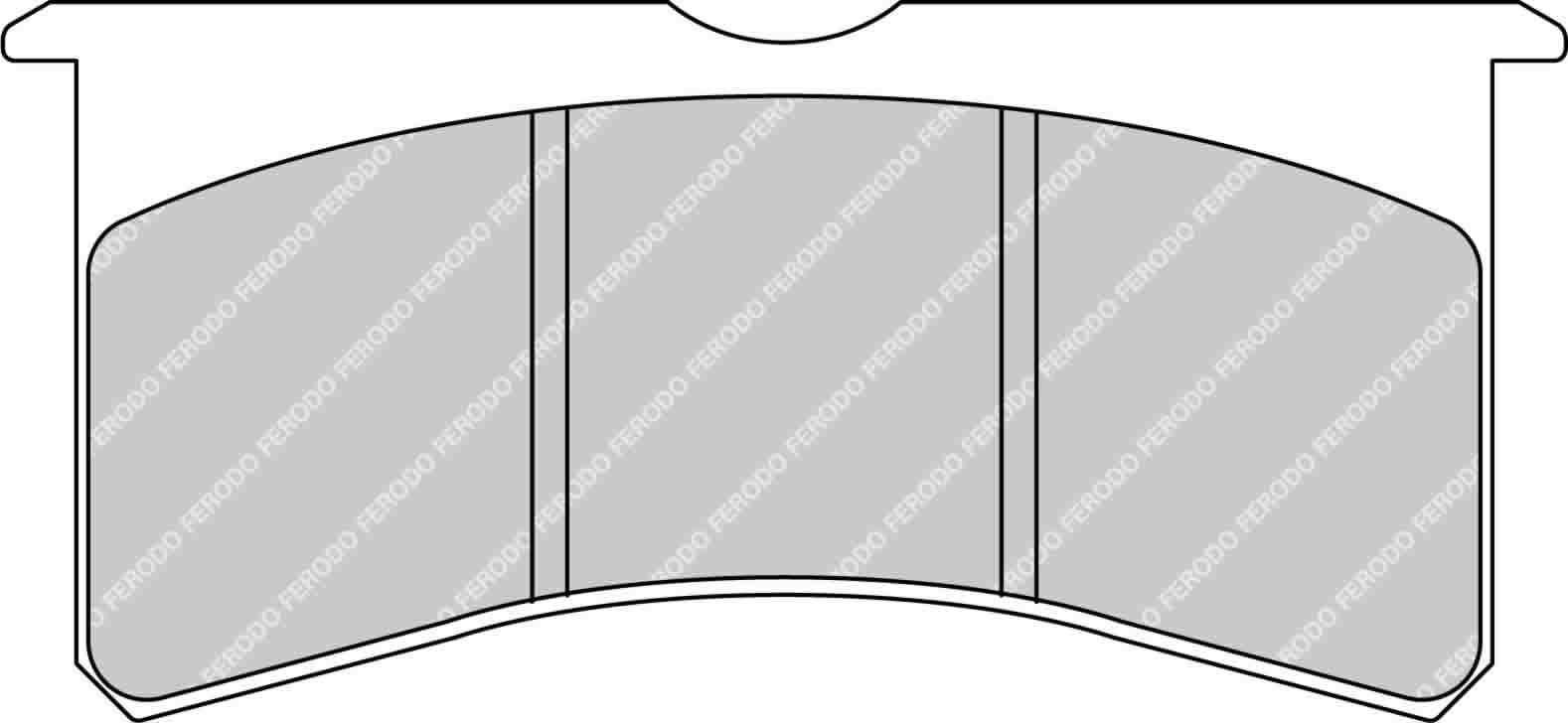 FERODO FRP3097G Передні гальмівні колодки DS3.12 для FORD Fiesta R2 Photo-0