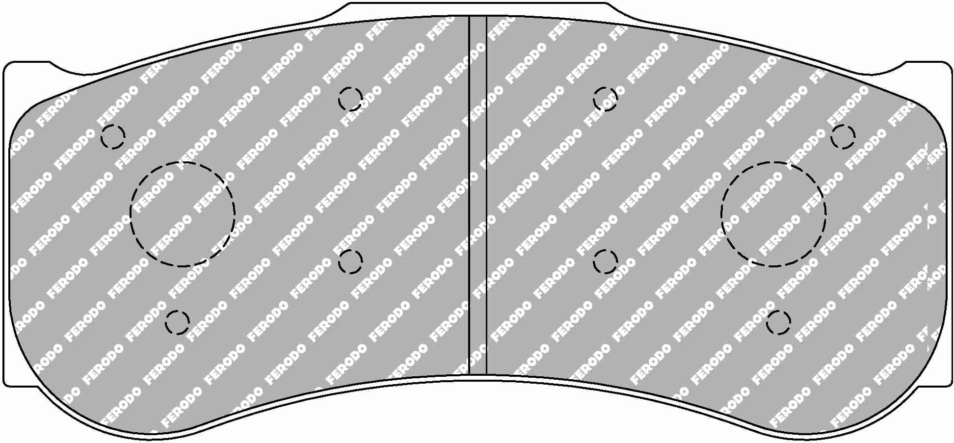 FERODO FRP3150GB Передні гальмівні колодки DS3.12 для BMW M4 GT4 / M6 GT3 / CHEVROLET Corvette C7 GT3-R / BENTLEY Continental GT3 / HONDA NSX GT3 Photo-0