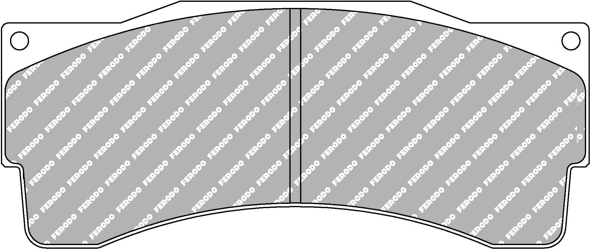 FERODO FRP3055GB Гальмівні колодки DS3.12 для супорта AP Racing CP6060 / CP6065 / CP6086 Photo-0