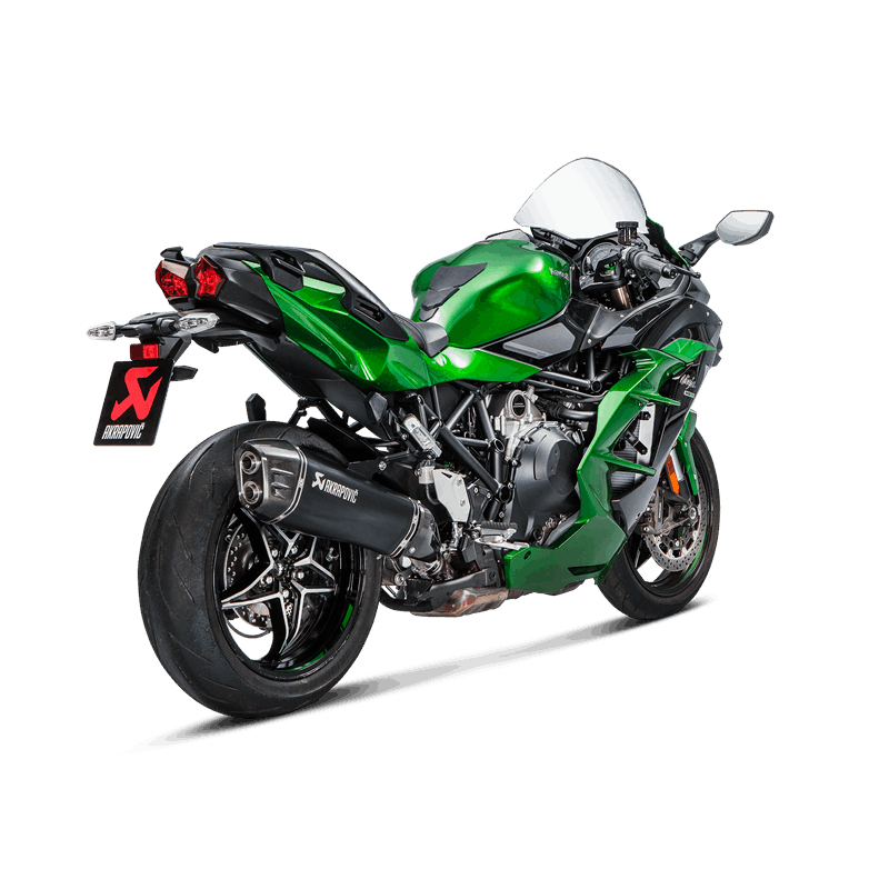 AKRAPOVIC s-K10SO21-Hraabl Вихлопна система Slip-On Line (Titanium) KAWASAKI NINJA H2 SX 2018 Photo-1