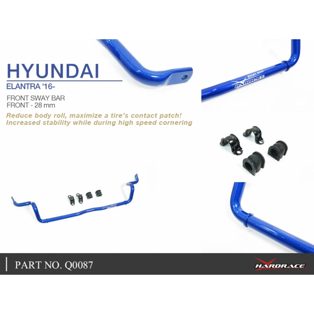 HARDRACE Q0087 FRONT Стабілізатор 28MM 5 PCS/SET HYUNDAI ELANTRA 16- Photo-5