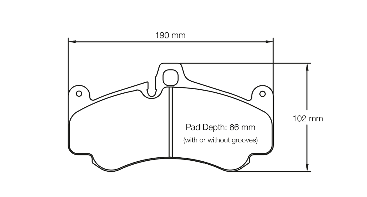 PAGID 2707-RSC1 Передні гальмівні колодки для PORSCHE 997 GT3 / Turbo / GT2 / 987 Boxter / Cayman PCCB Photo-0