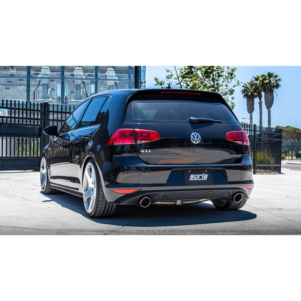 BORLA 140750 Вихлопна система S-TYPE S RD RL AC SR Наконечник: 4 RD X 9.5 дюйма для VW GTI MK7 15-17 2.0L Photo-1