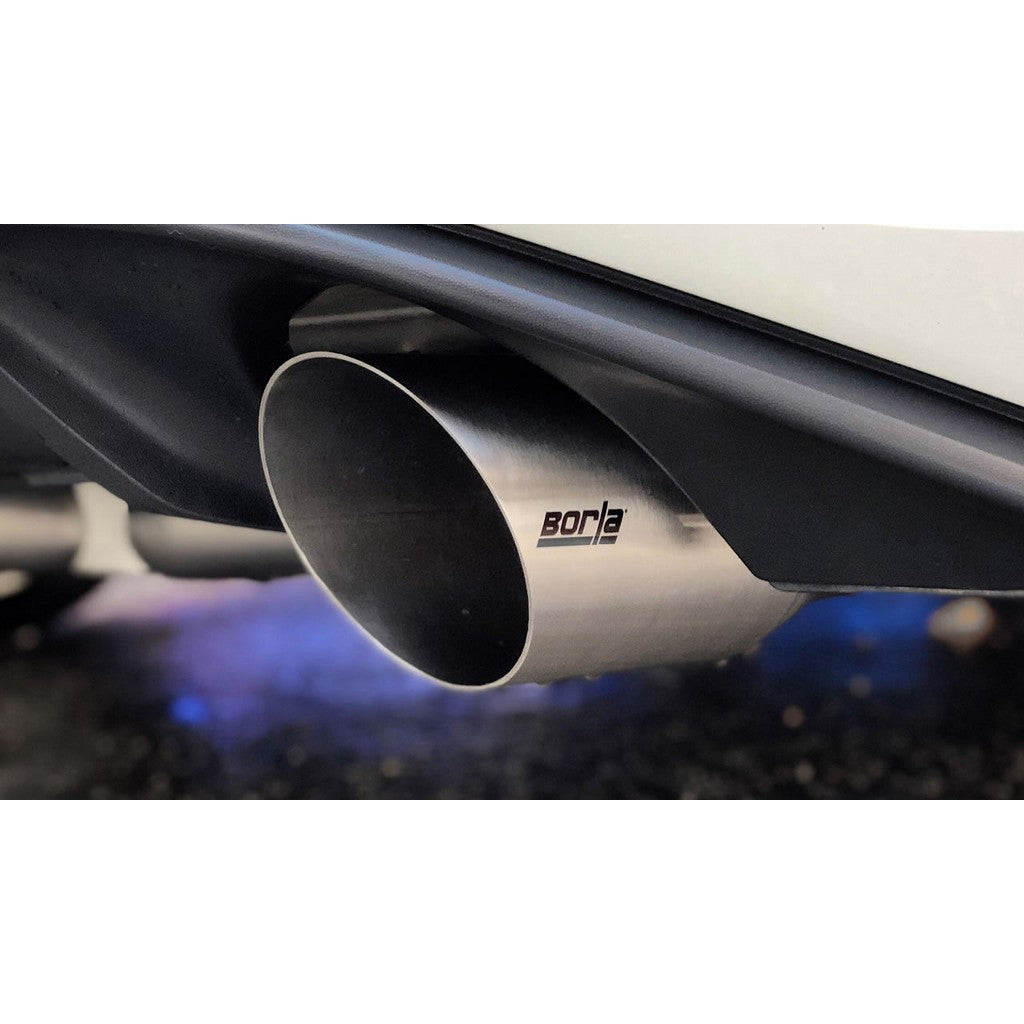 BORLA 140751SB Вихлопна система "S-TYPE" TIP: 4 "RD X 9.5" STAINLESS BRUSHED VW GTI MK7.5 2018 2.0L Photo-1