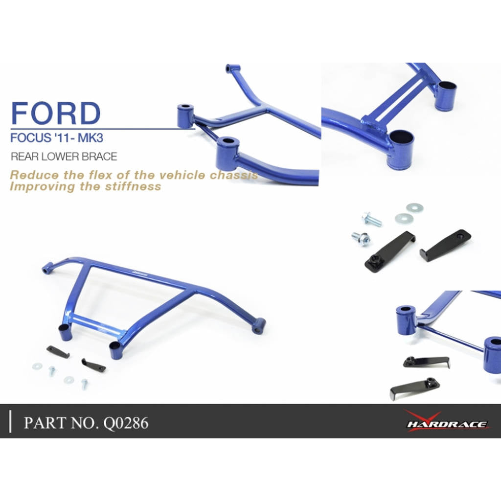 HARDRACE Q0286 Задній нижній кронштейн 1 шт для FORD FOCUS 11- MK3 Photo-5