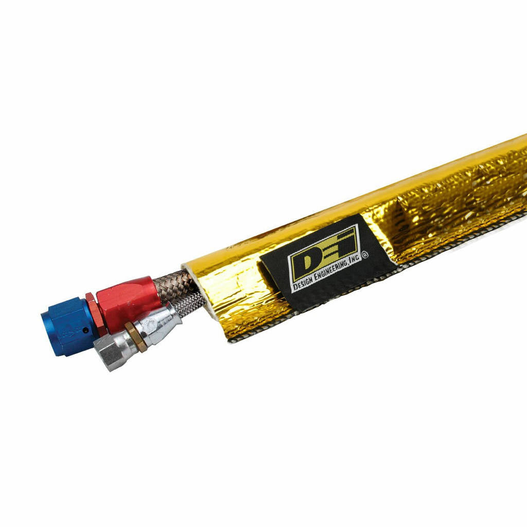 DEI 010914 Термозащита шлангів та проводів Heat Sheath GOLD 3/4 "x 36" Photo-0