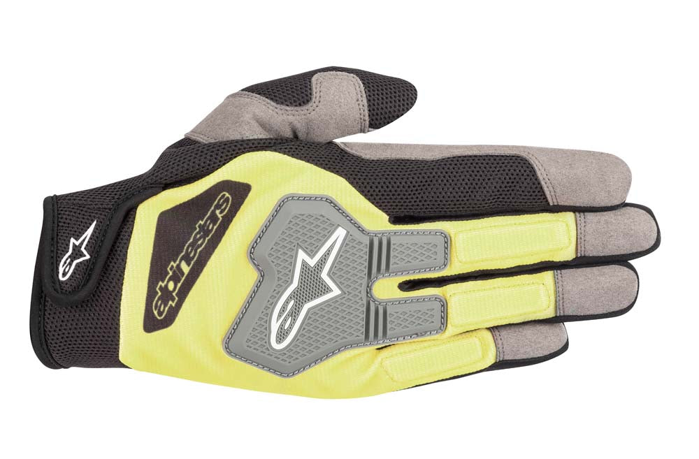 ALPINESTARS 3552519_155_XL Рукавички механіка ENGINE, чорний/жовтий, Розмір XL Photo-0