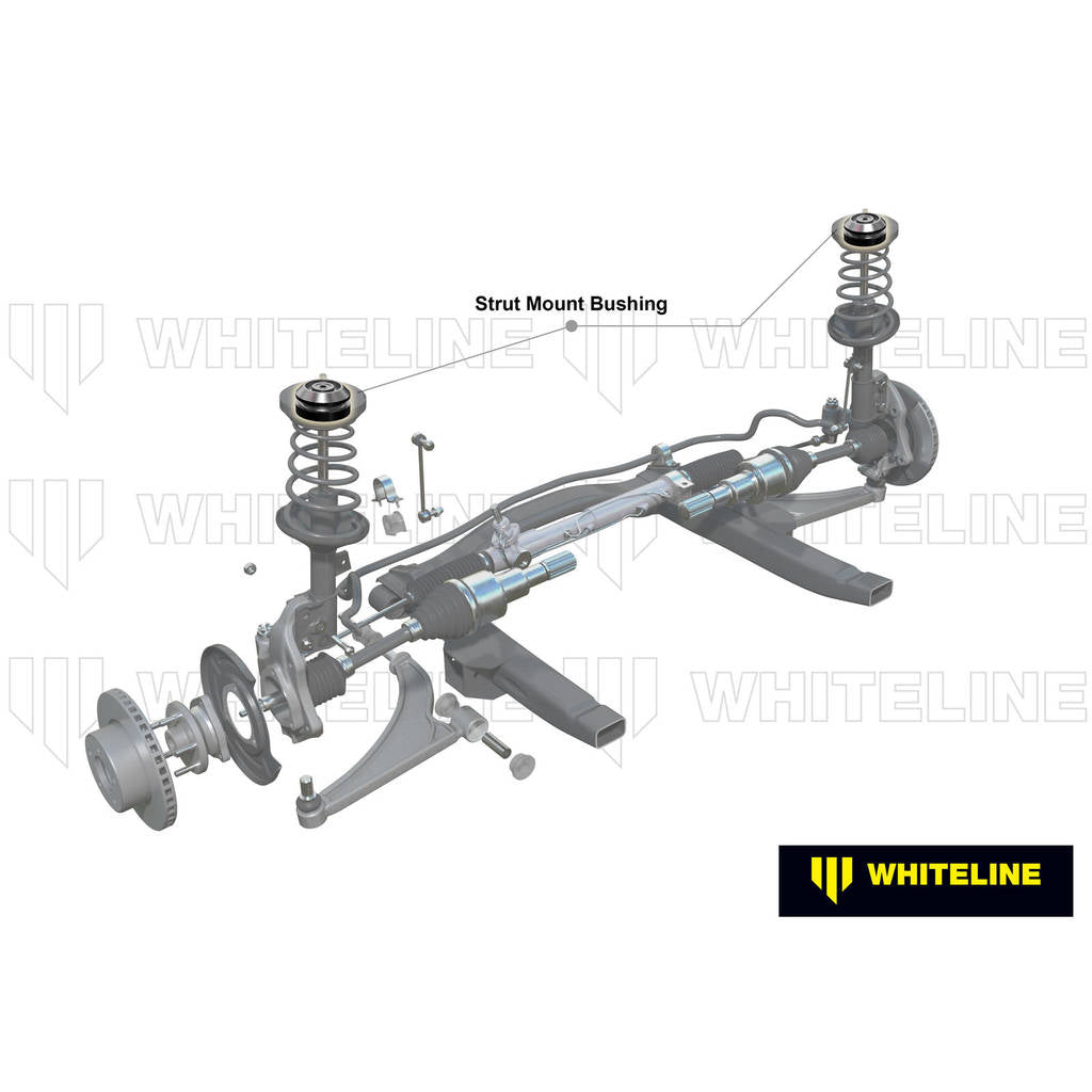 WHITELINE KCA335 Комплект передніх опор стійок зі зміщенням Caster/Camber для Subaru Forester, Impreza, Legacy/Outback Photo-1