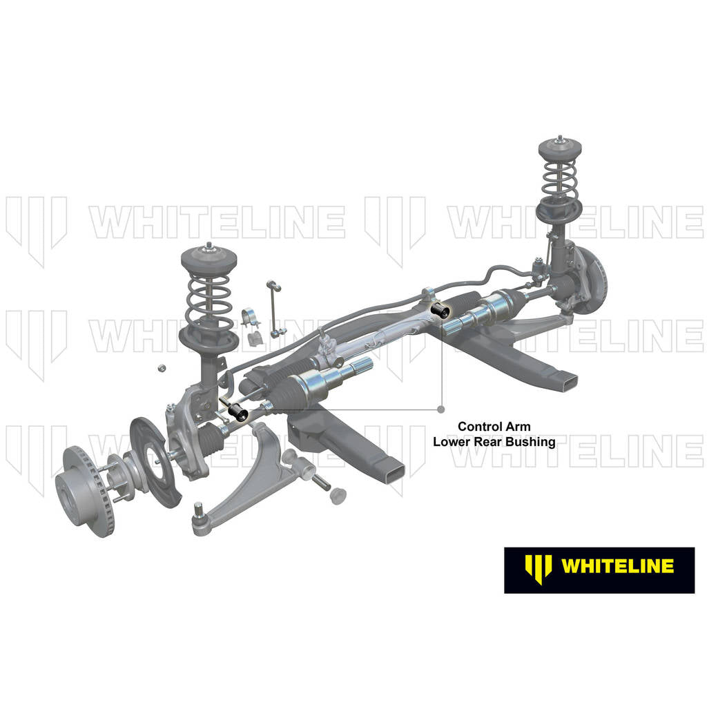 WHITELINE KCA375 Передні нижні внутрішні задні втулки зі зміщенням Caster для Subaru Forester, Impreza, Legacy/Outback Photo-1