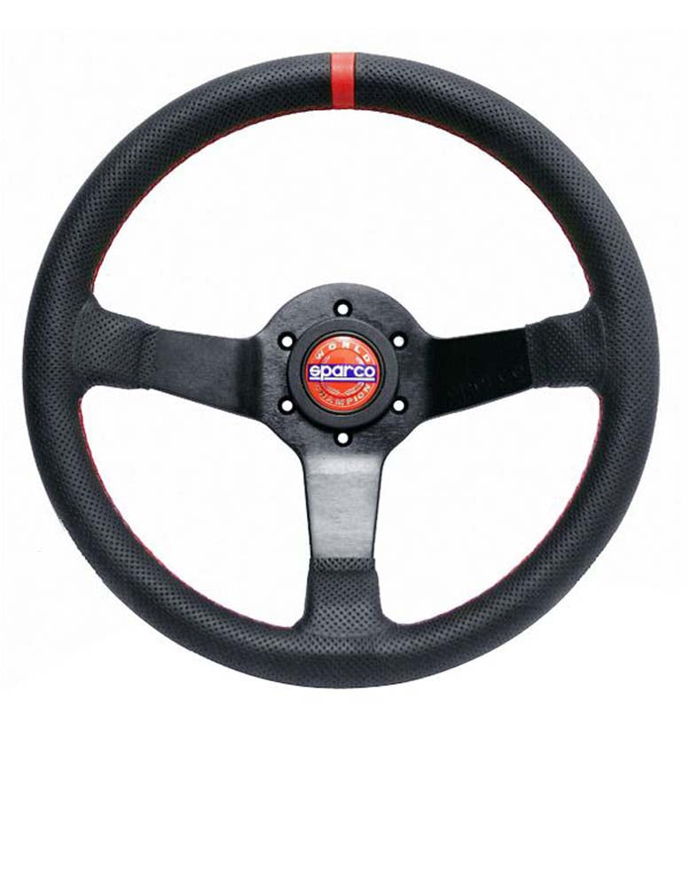SPARCO 015R330CHAMPION Кермо CHAMPION, шкіра, хват 37/29 мм, діаметр 330 мм, виліт 65 мм, чорний Photo-0