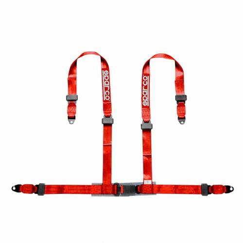 SPARCO 04604BV1RS Ремінь/ремені безпеки CLUB H-4, тюнінг, 4 точки, 2 ", ECE, болти, червоний Photo-0