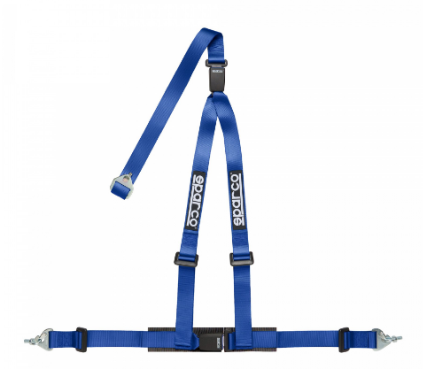 SPARCO 04608DF1AZ Ремінь/ремені безпеки CLUB H-3M DUAL, тюнінг, 3 точки, 2 ", ECE, гачки, синій Photo-0