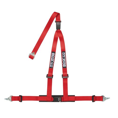SPARCO 04608DF1RS Ремінь/ремені безпеки CLUB H-3M DUAL, тюнінг, 3 точки, 2 ", ECE, гачки, червоний Photo-0