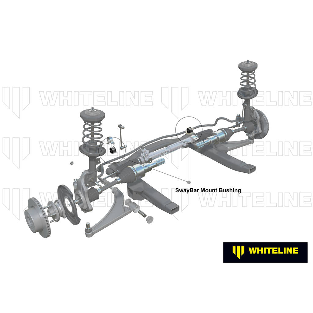 WHITELINE W0407-26 Комплект втулок кріплення переднього стабілізатора поперечної стійкості 26 мм для Nissan Pulsar N14, N15 Photo-1