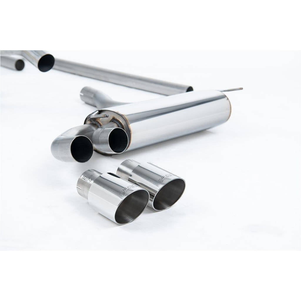 MILLTEK MCXAU104 Downpipe-back Twin 90mm GT90 для AUDI Coupe UR quattro 10V Turbo Photo-1