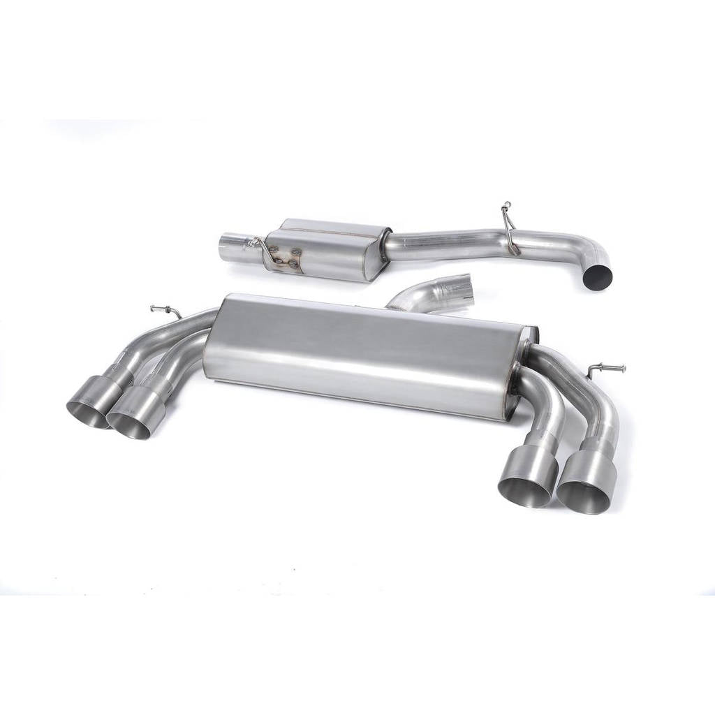 MILLTEK SSXAU529 Кат-бек Quad 100mm GT100 для AUDI S3 2.0 TFSI quattro 3-Door 8V Photo-0