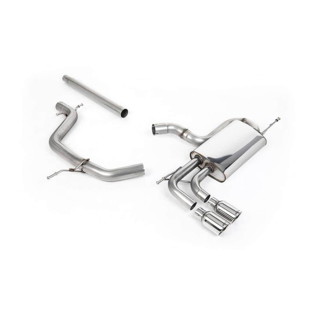 MILLTEK SSXVW294 Кат-Бек Twin 80mm Jet для SEAT Leon 2.0 TDI 140PS Photo-0