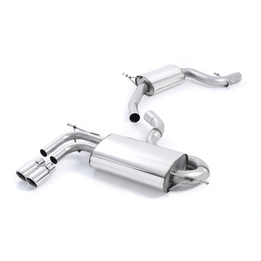 MILLTEK SSXVW148 Cat-back Twin 80mm Jet ECA для VW Golf Mk5 GTi 2.0 T FSI Photo-0