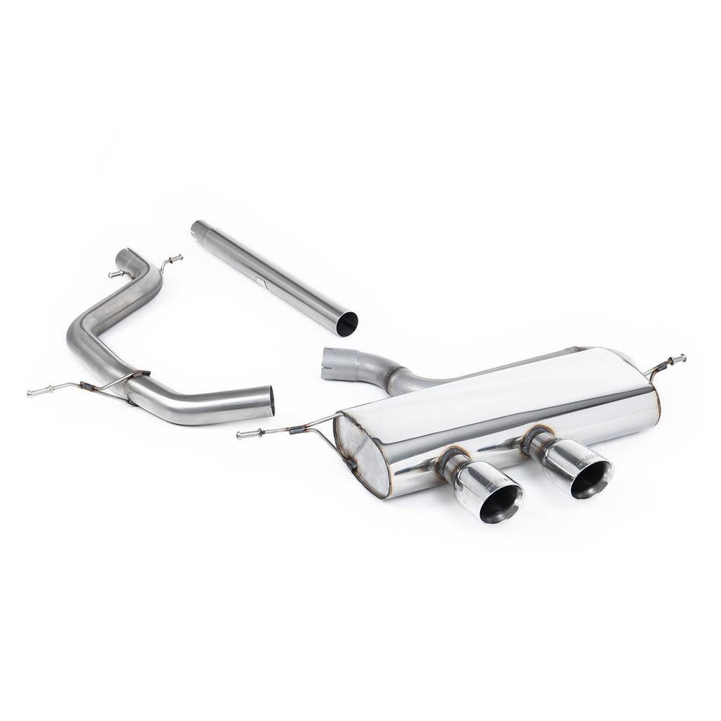 MILLTEK SSXVW167 Кат-бек Dual 100mm GT100 для VW Golf Mk5 2.0 TDI 140PS Photo-0
