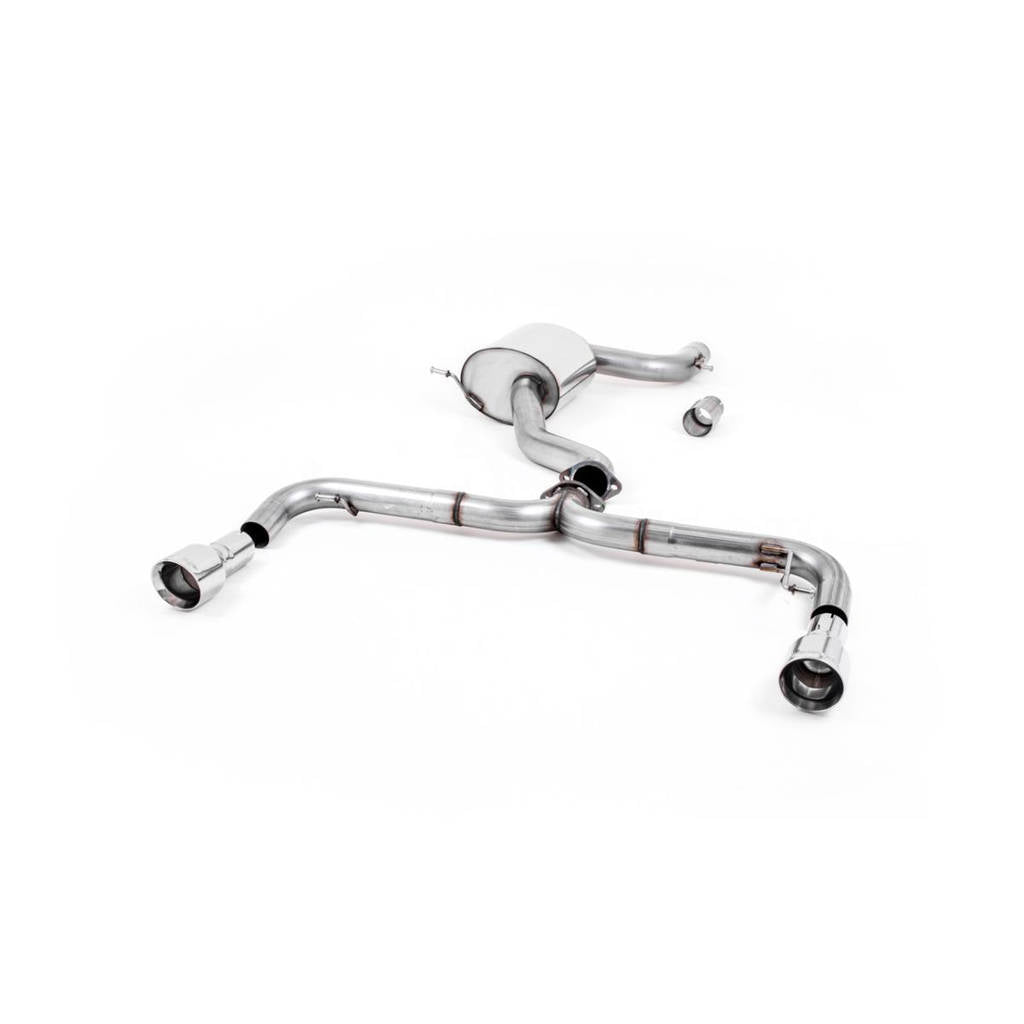MILLTEK SSXVW248 Кат-бек Dual 100mm GT100 для VW Golf Mk6 GTi 2.0 TSI 210PS Photo-0