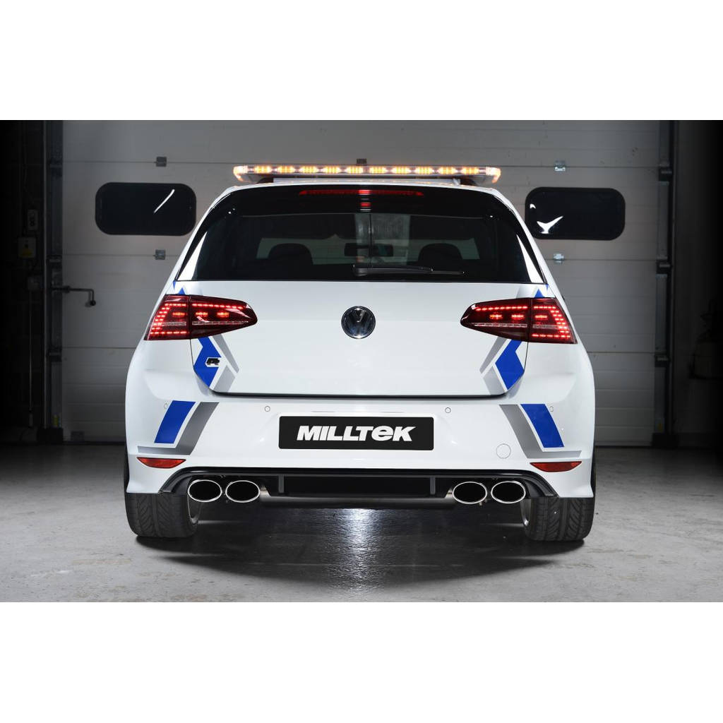 MILLTEK SSXVW255 Turbo-back including Hi-Flow Sports Cat для VW Golf MK7 R 2.0 TSI 300PS Photo-1
