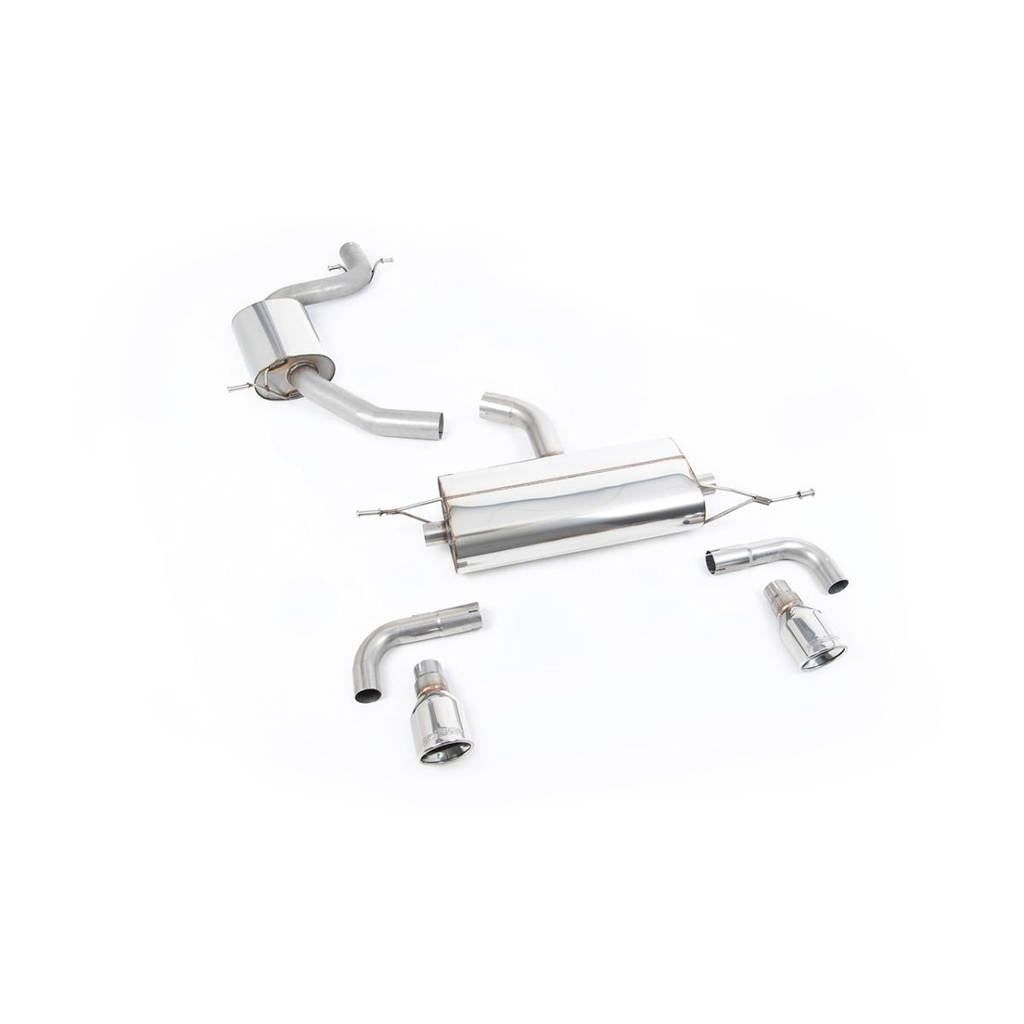 MILLTEK SSXVW116 Кат-бек Dual 100mm Jet ECA для VW Golf Mk6 GTi 2.0 TSI 210PS Photo-0