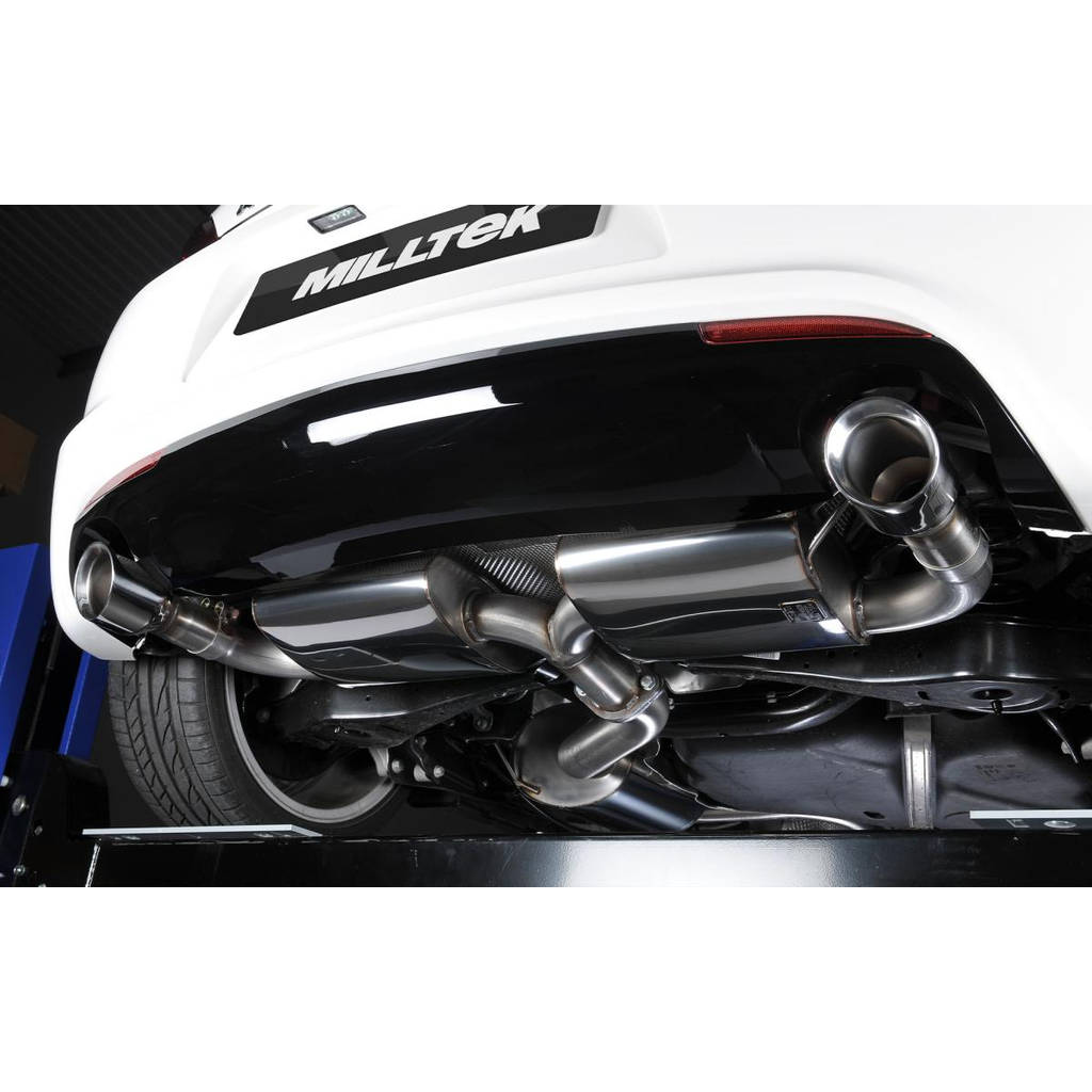 MILLTEK SSXVW159 Вихлопна система Cat-back Dual 100mm для GT100 ECA VW Scirocco R Photo-3