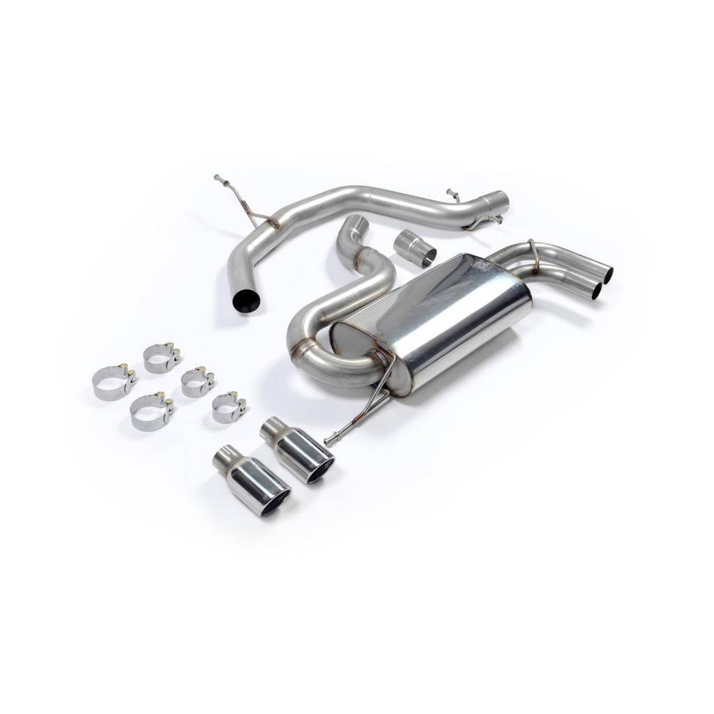 MILLTEK SSXVW147 Cat-back Twin 80mm Jet ECA для VW Golf Mk5 GTi 2.0 T FSI Photo-1