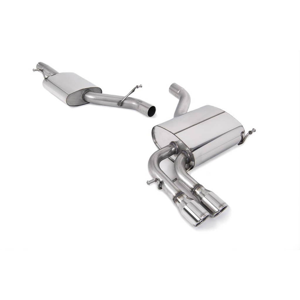 MILLTEK SSXVW045 Кат-бек Twin 76.2 mm Jet ECA для AUDI A3 2.0 T FSI quattro 5 door SportBack Photo-0