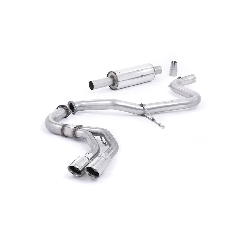 MILLTEK SSXAU358 кат-бек Twin 80mm GT80 ECA для AUDI A3 2.0 TDI 150 MQB 2WD Photo-0