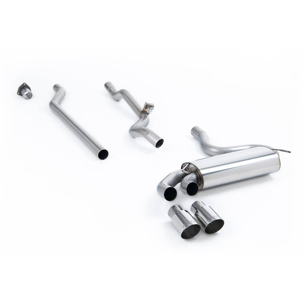 MILLTEK MCXAU108 Downpipe-back Twin 90mm GT90 для AUDI Coupe UR quattro 20V Turbo Photo-0