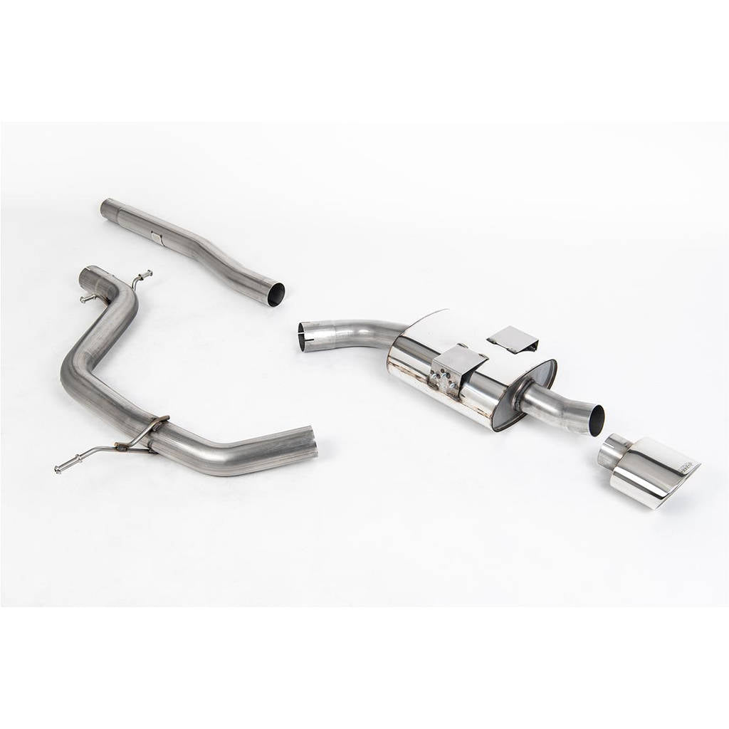 MILLTEK SSXSE128 Кат-бек Single 152X102MM Oval для SEAT Leon FR 2.0 TDi 170PS DPF Photo-0