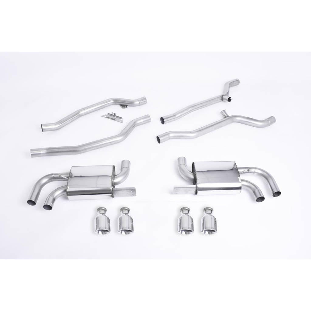MILLTEK SSXPO110 Кат-бек Quad 100mm GT100 для PORSCHE Cayenne 958 Turbo 4.8 V8 Photo-0