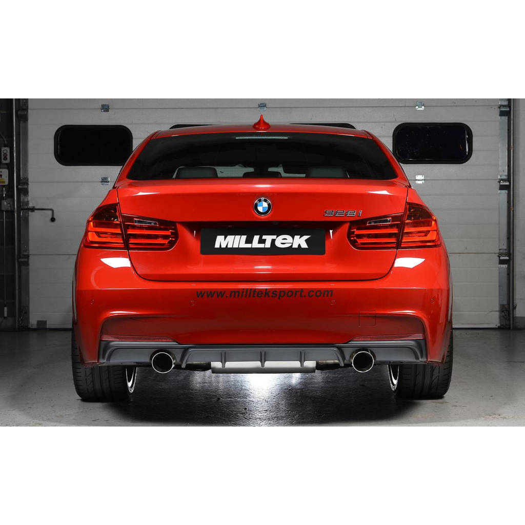 MILLTEK SSXBM961 кат-бек Twin 90mm GT90 ECA для BMW 3 Series F30 328i M Sport Automatic (without To Photo-2