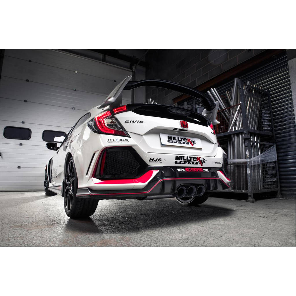 MILLTEK SSXHO241 Кат-бек Triple 100mm GT100 ECA для HONDA Civic Type R FK8 2.0 i-VTEC Photo-1