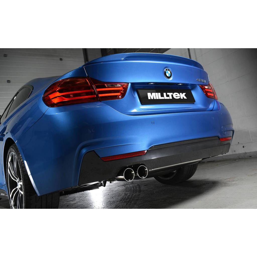 MILLTEK SSXBM1008 Кат-бек Twin 76.2 mm GT76 для BMW 4 Series F32 428i Coupé (automatic and without t Photo-1