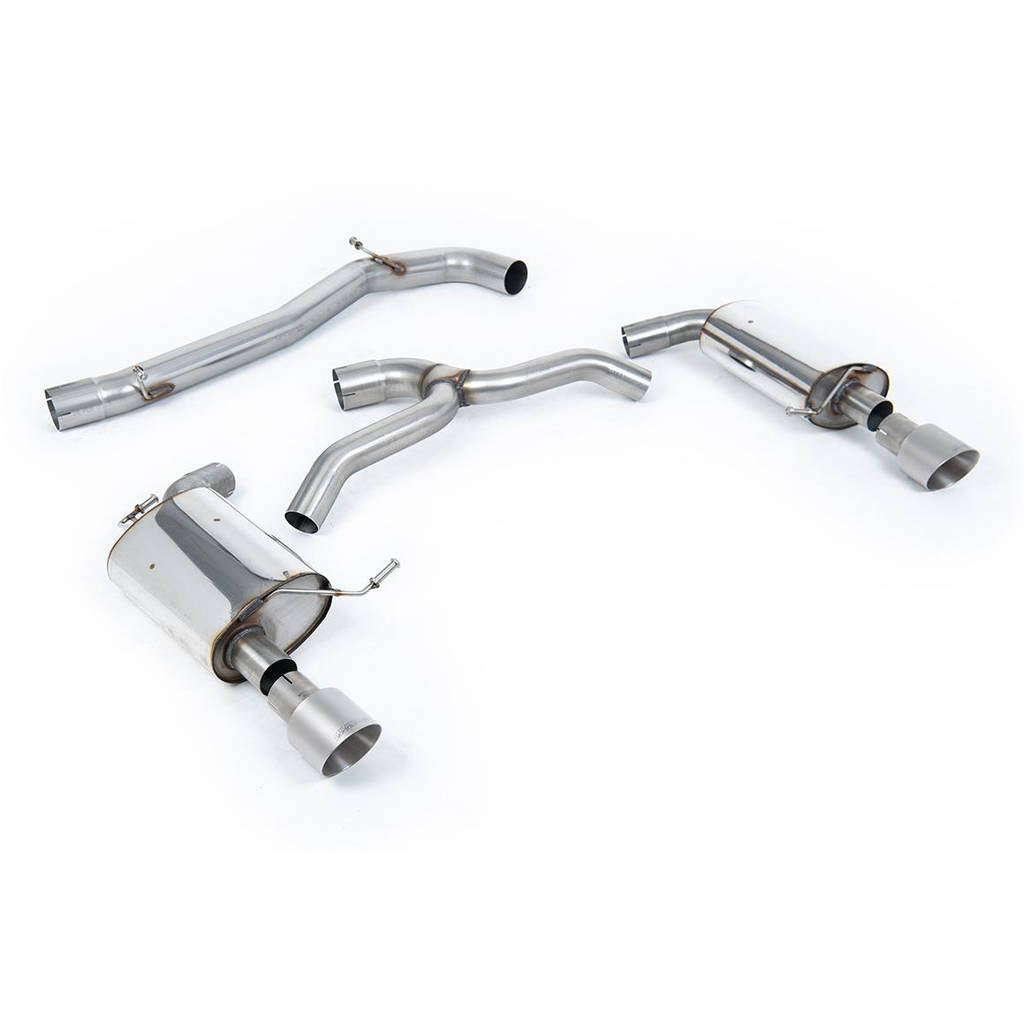 MILLTEK SSXVW440 Кат-бек Dual 100mm GT100 для VW Golf Mk7 2.0 TFSI Photo-0