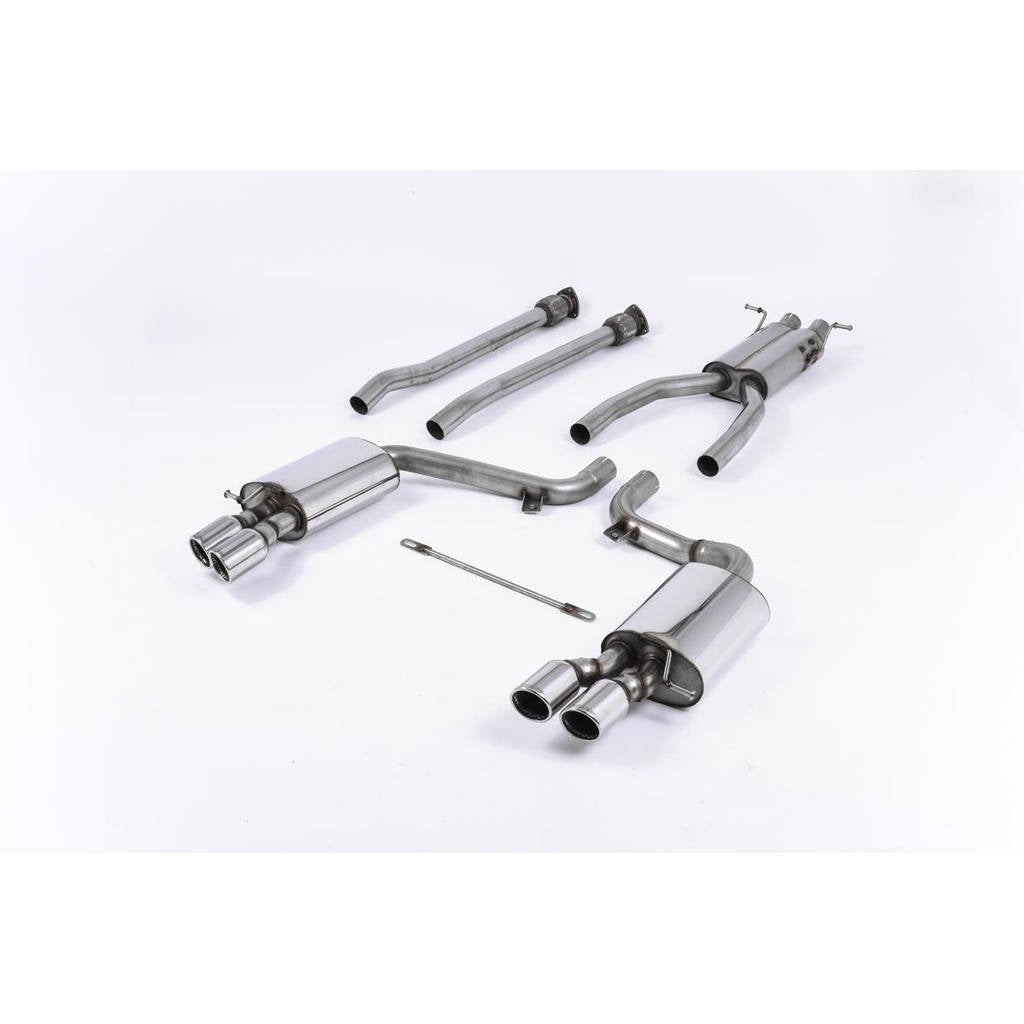 MILLTEK SSXAU622 кат-бек Twin 80mm Jet для AUDI S6 5.2 V10 C6 FSI quattro Photo-0