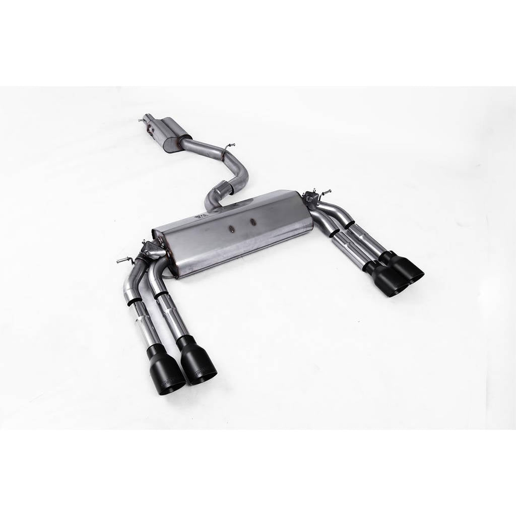 MILLTEK SSXAU475 Кат-бек Quad 100mm GT100 ECA для AUDI S3 2.0 TFSI quattro Saloon & Cabrio 8V Photo-0