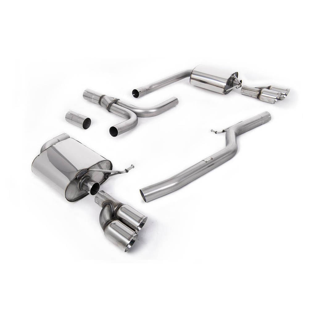 MILLTEK SSXAU274 кат-бек Twin 80mm GT80 для AUDI A5 Cabriolet 3.0 TDI (DPF) quattro Photo-0
