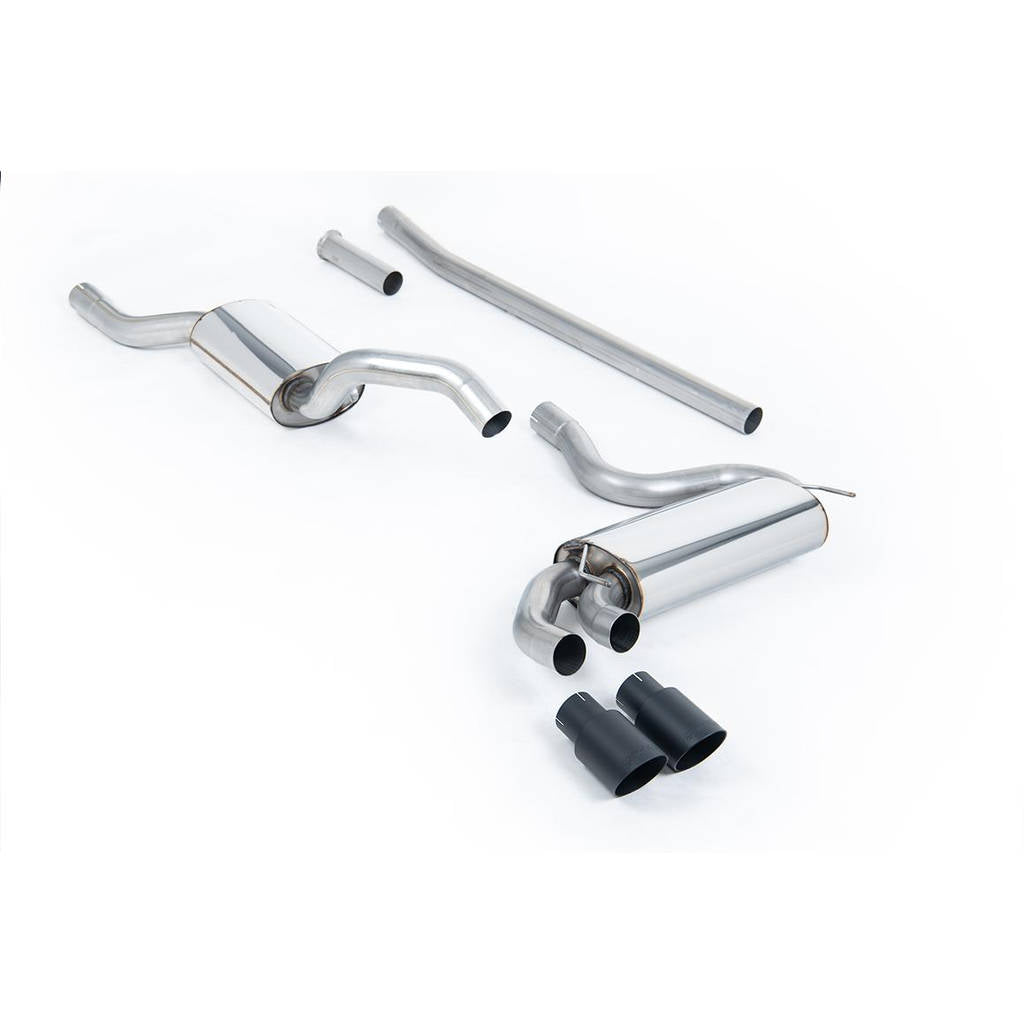 MILLTEK MCXAU102 Downpipe-back Twin 90mm GT90 для AUDI Coupe UR quattro 10V Turbo Photo-0