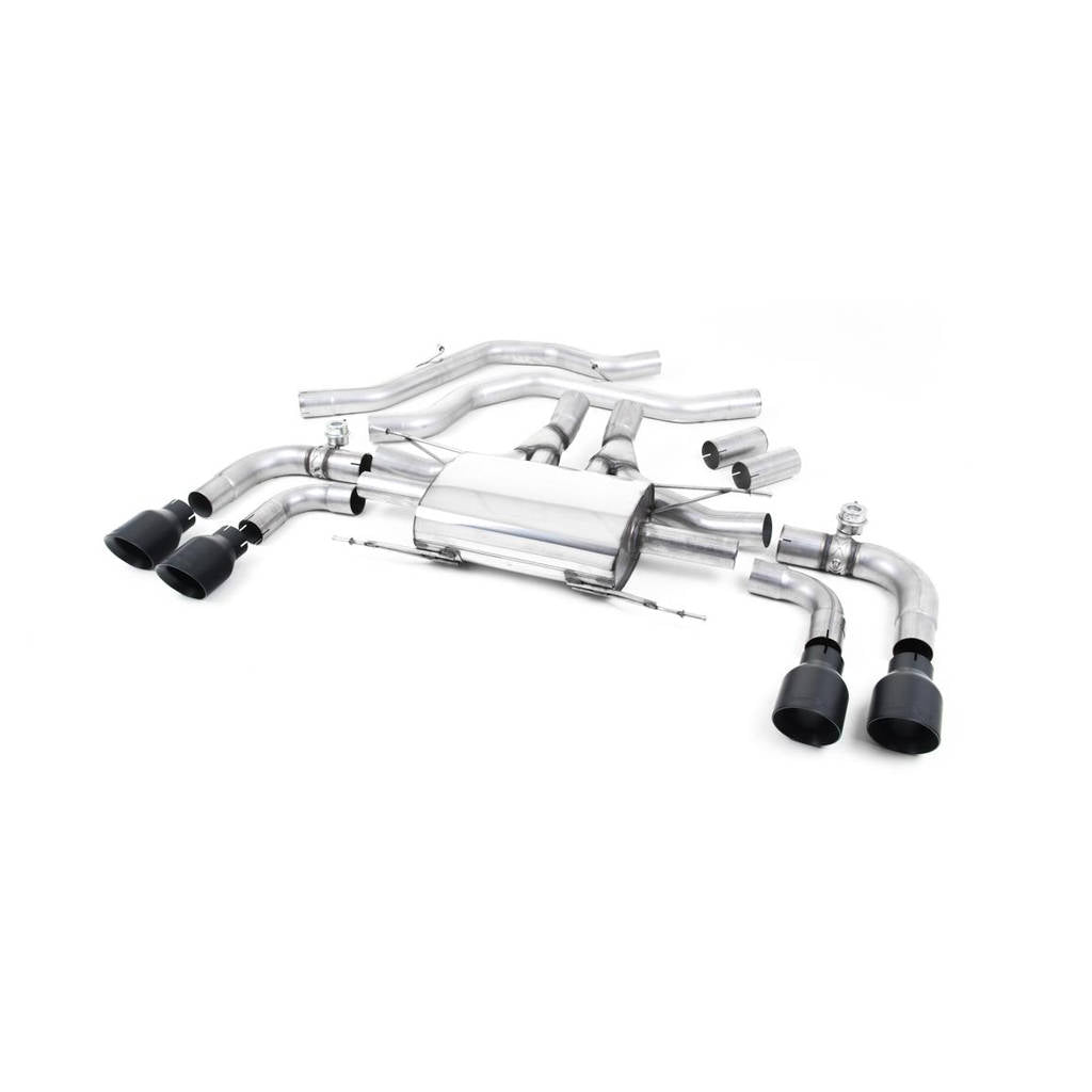 MILLTEK SSXAR002 Front Pipe-back Quad 100mm GT100 для ALFA ROMEO ROMEO Giulia Quadrifoglio 2.9 V6 Bi-Turbo Photo-0