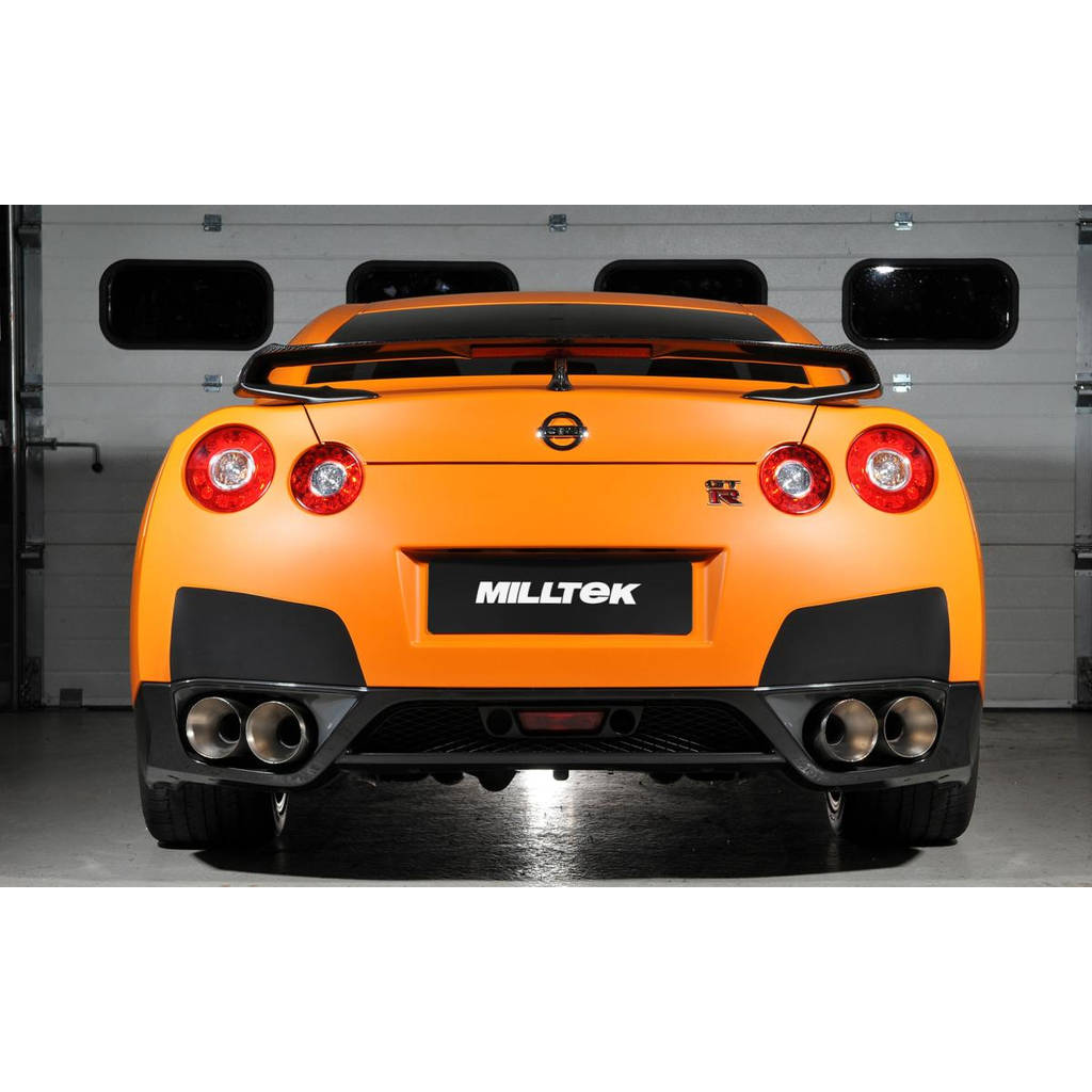 MILLTEK SSXNI003 Secondary кат-бек Quad 127mm GT127 ECA для NISSAN GT-R R35 Photo-1