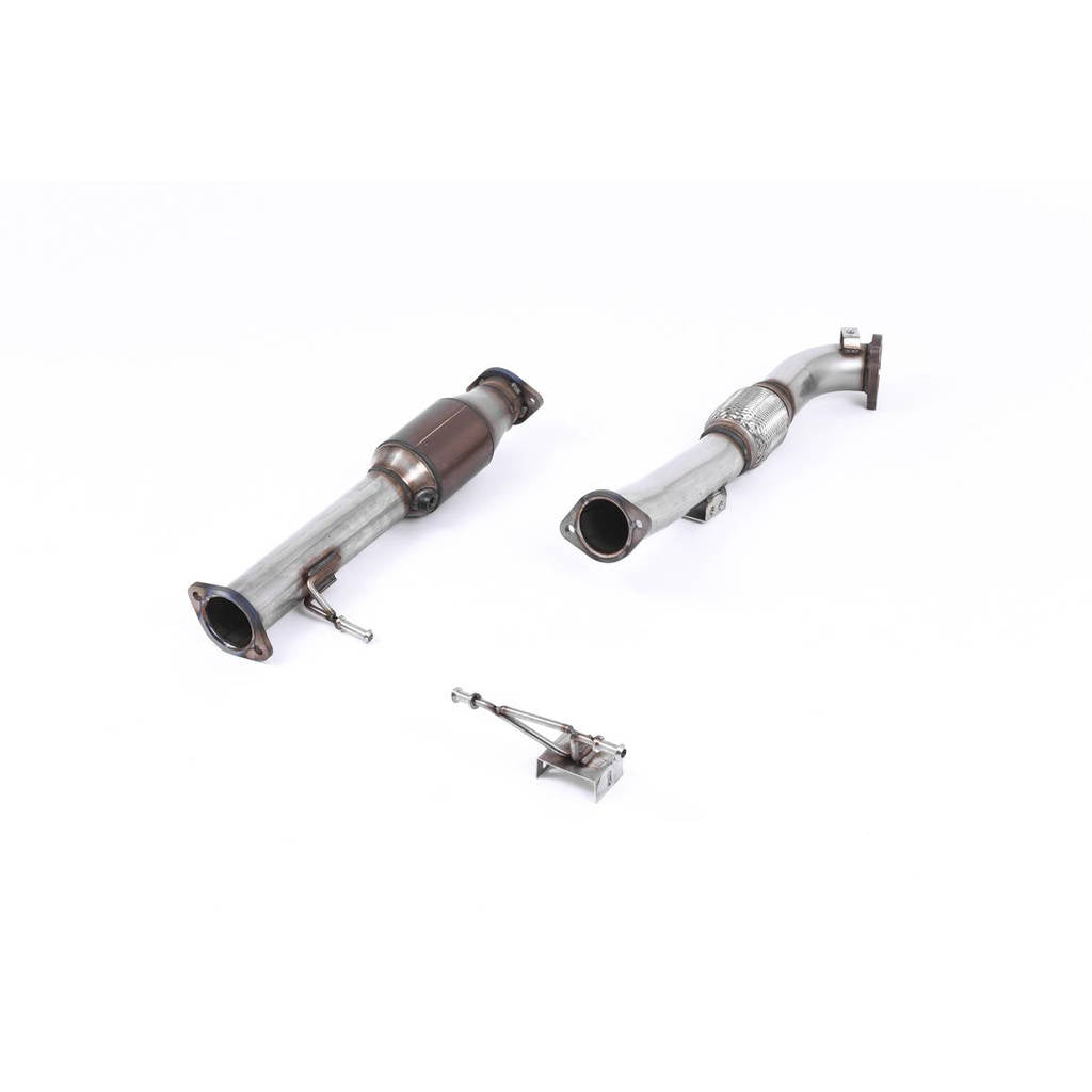 MILLTEK SSXFD082 Large Bore Downpipe and Hi-Flow Sports Cat ECA для FORD Focus MK2 RS 2.5 T 305PS Photo-0