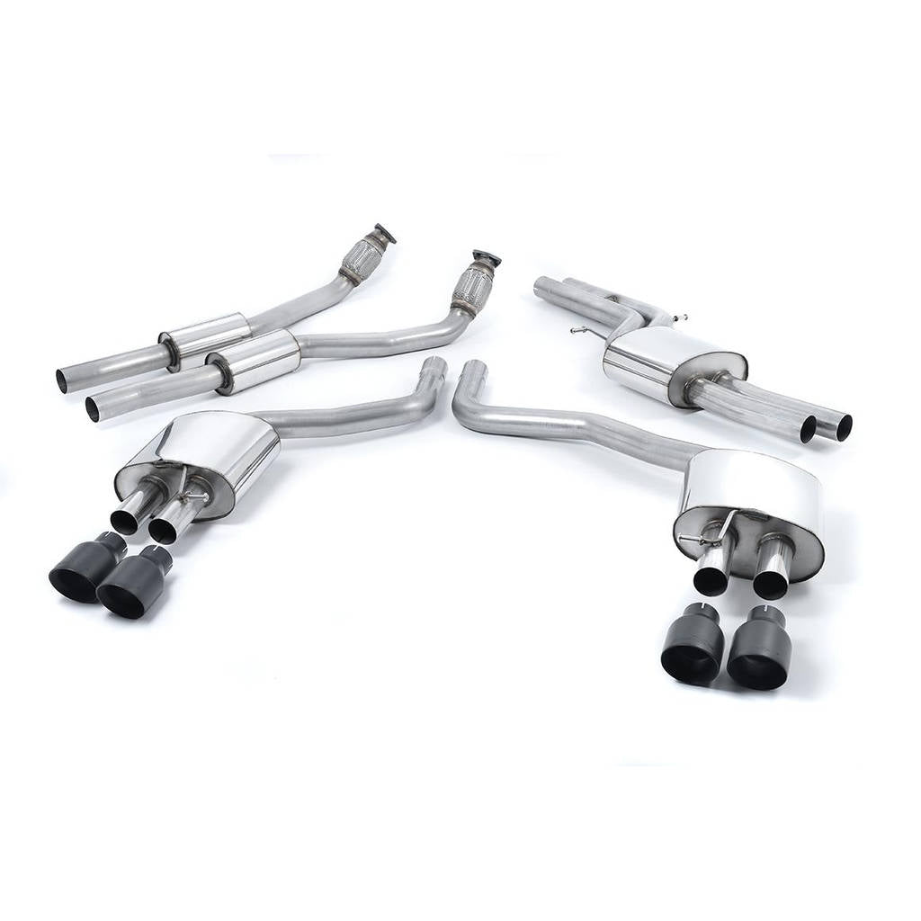 MILLTEK SSXAU560 Кат-Бек Quad 100mm GT100 ECA для AUDI S6 4.0 TFSI C7 quattro Photo-0