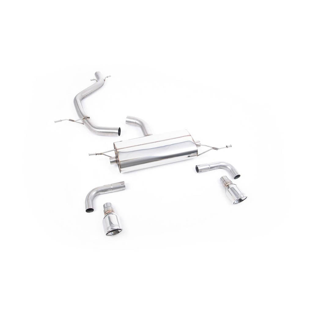 MILLTEK SSXVW112 Кат-бек Dual 100mm Jet для VW Golf Mk6 GTi 2.0 TSI 210PS Photo-0
