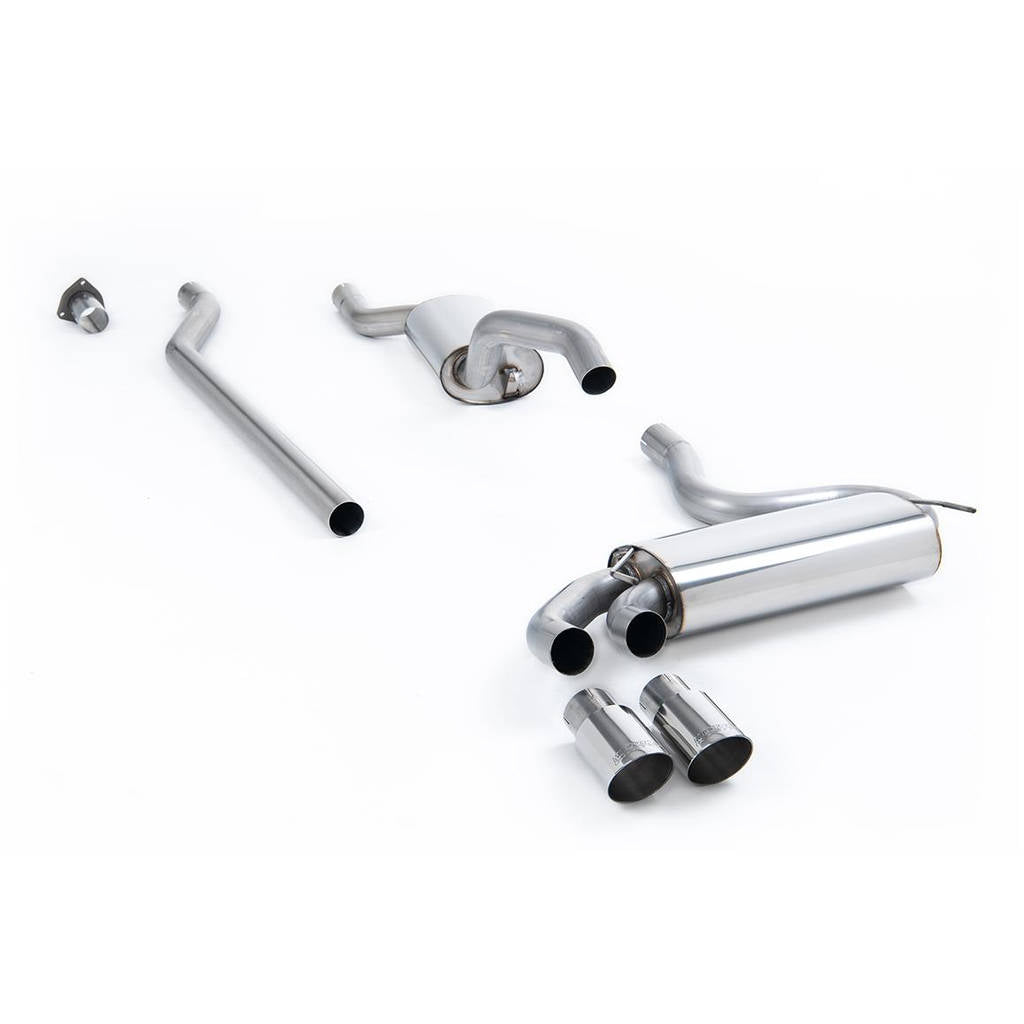 MILLTEK MCXAU107 Downpipe-back Twin 90mm GT90 для AUDI Coupe UR quattro 20V Turbo Photo-0