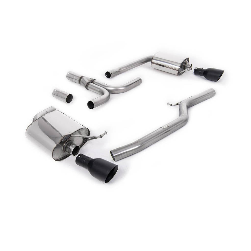 MILLTEK SSXAU440 Кат-бек 100mm GT100B для AUDI A5 Cabriolet 3.0 TDI (DPF) quattro Photo-0