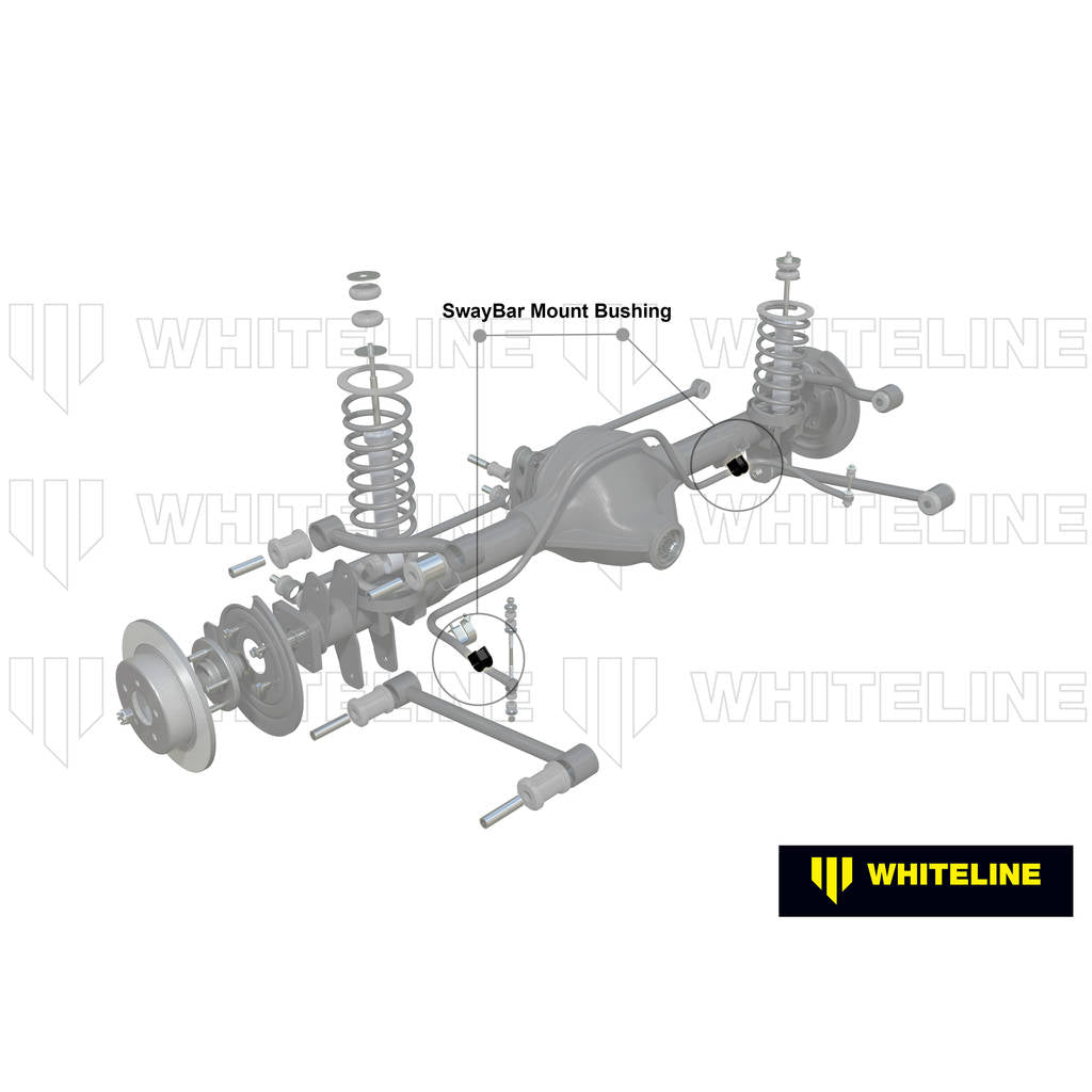 WHITELINE W23256 Комплект втулок кріплення заднього стабілізатора поперечної стійкості 21 мм для Ford Falcon/Fairlane AU Photo-1